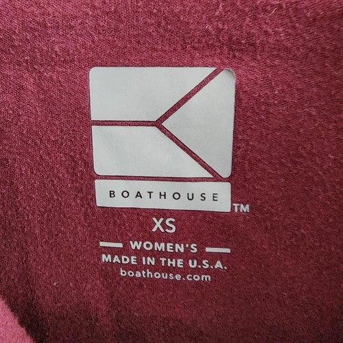 Giacca sportiva donna vintage Boathouse taglia XS in bordeaux abbigliamento attivo squadra sportiva - Foto 3 di 8