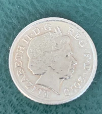 Coins Queen Coin FIVE PENCE, 2010 Year! United Kingdom-Great Britain!
