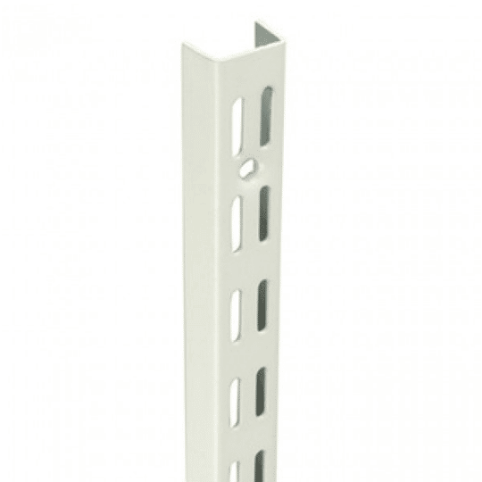R1307 - Twinslot Wall Fixing Uprights - White 1400mm