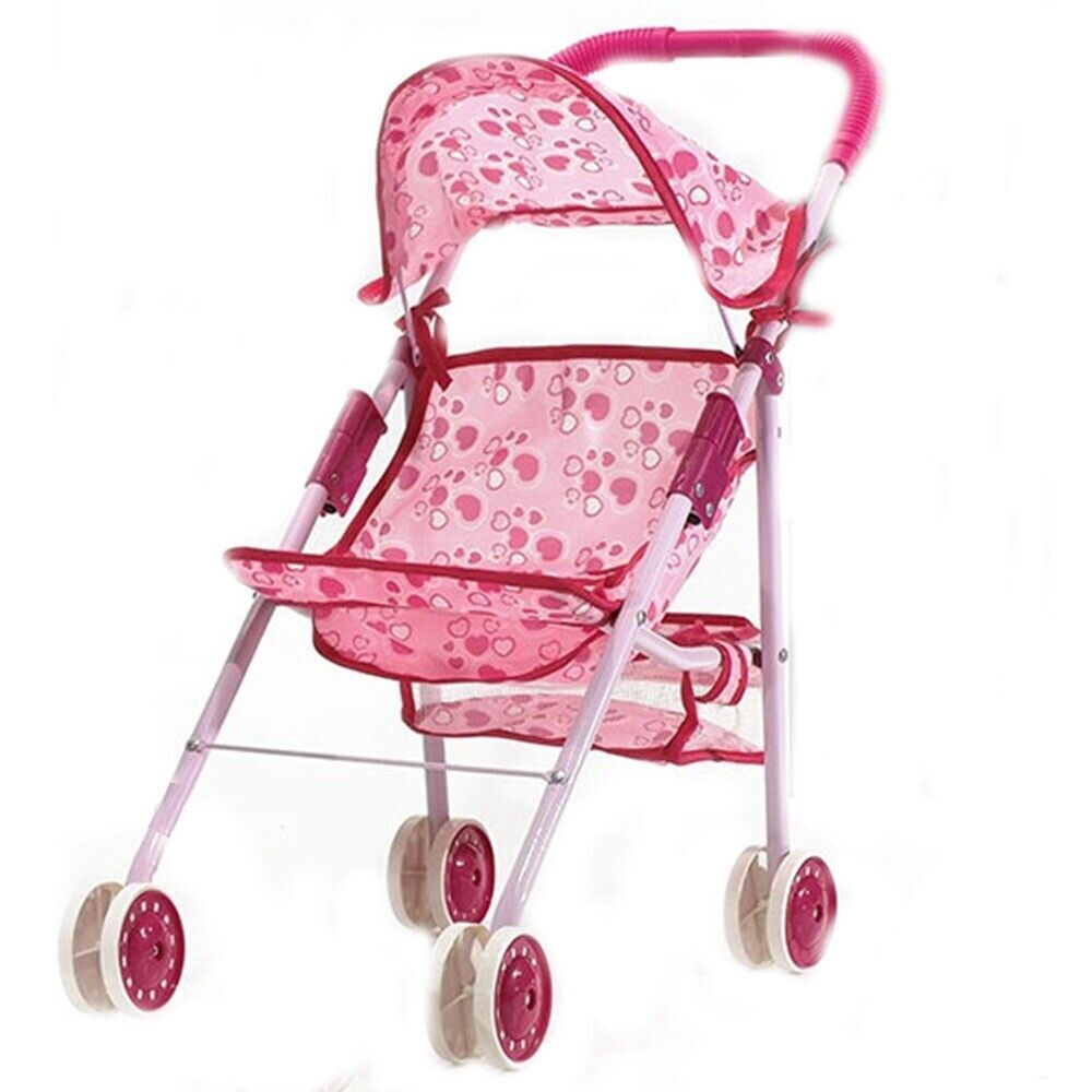 Passeggino carrozzina gioco per bambini rosa foto 2