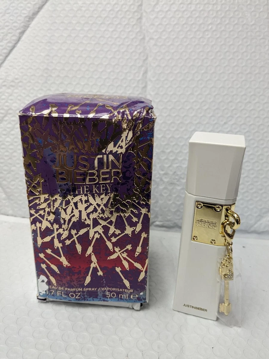 JUSTIN BIEBER S THE KEY 1.7 oz 50 ML ED P Spray FOR WOMEN NEW BOX DAMAGE