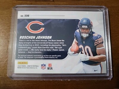 2023 Zenith Roschon Johnson Rookie Patch Autograph #230 188/299 | eBay