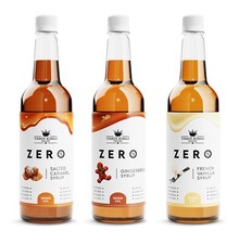 Coffee Syrups - 0 Calorie, Sugar Free, Keto Friendly - Three Kings Pantry - Zero