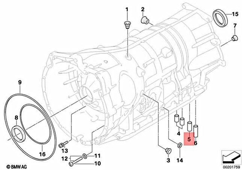 Genuine BMW E53 E60 E60N E61 E63 Transmission Valve Body Seal OEM ...