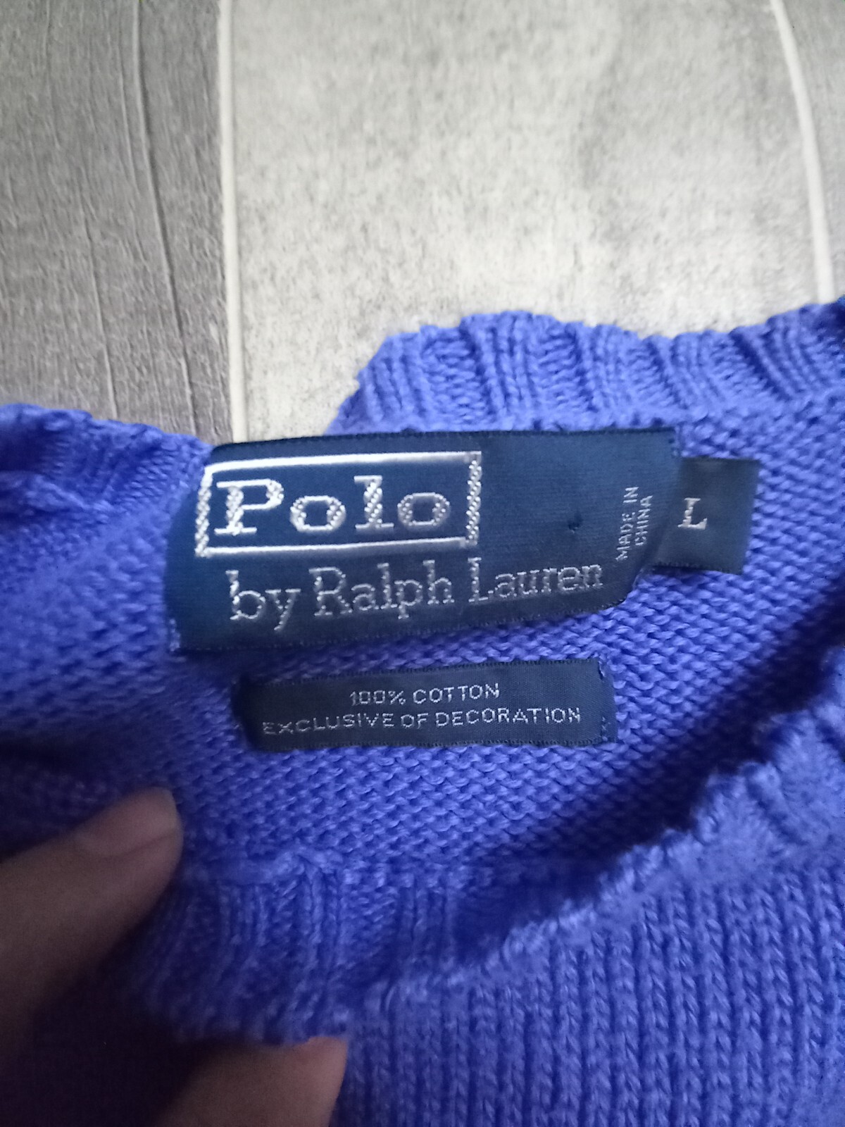 Polo Ralph Lauren Felpa Uomo Grande Viola Lilla Pony Pullover Girocollo