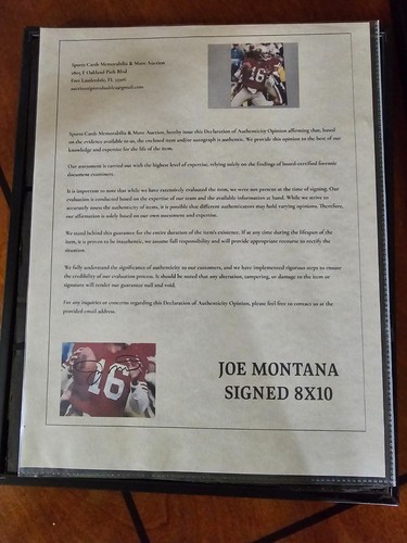 JOE MONTANA SIGNED 8X10 ORIGINAL WITH COA SAN FRANCISCO '49ERS - Picture 2 of 2