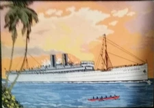 S S City Of Los Angeles Flagship Lassco California Hawaii Vintage Postcard