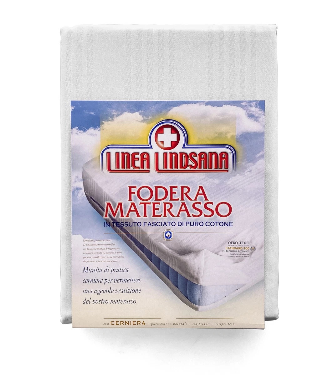 Coprimaterasso In Bambù Con Cerniera Per Letto Singolo - 3,5 Cm, Imbottito, Con Cinghie Elastiche, Rimovibile E Lavabile