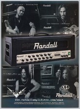 2002 RANDALL Amplifiers CJ PIERCE John Connolly DAN DONEGAN Kelly Hayes Vtg Ad