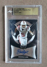 2019 Leaf Valiat Damarkus Lodge Pre~Production Proof Clear Black Auto 1/1