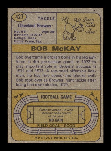 1974 Topps Football 301-528 EX/EX-MT Pick From List All PICTURED ss1 - Picture 171 of 279