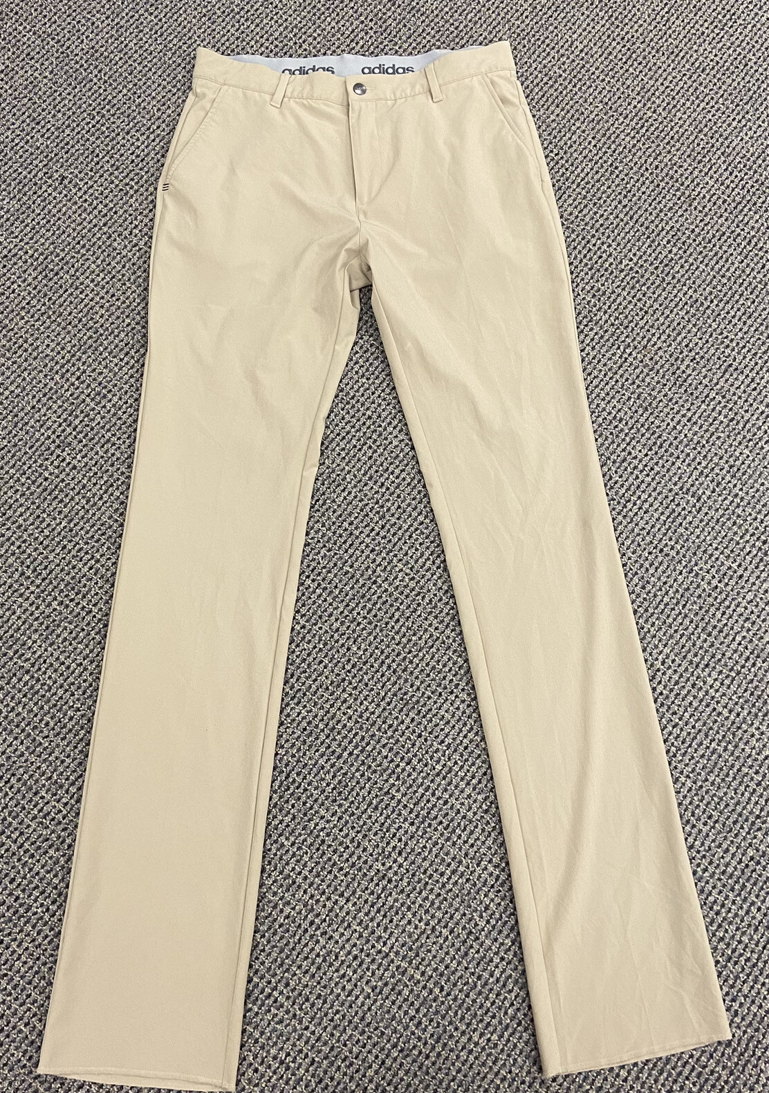 Adidas Ultimate 365 Unhemmed Golf Stretch Khaki Pants Men’s Size 32