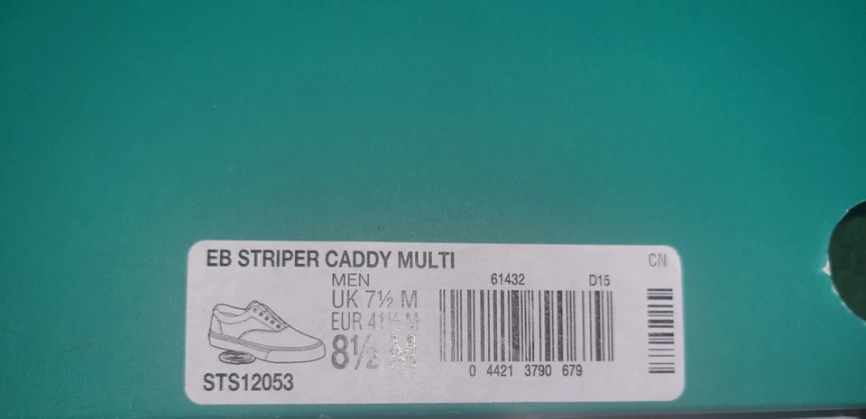 Sperry Top Sider X Extra Butter Collab Striper Caddy Pack Zapatos Para Hombres Talla 8.5M Foto 3 de 3