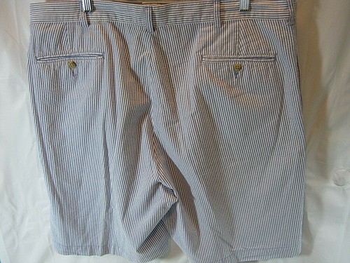Polo Ralph Lauren Casual Play Tyler Shorts Pleated Mens Size 38 Stripes Golf - Picture 8 of 8