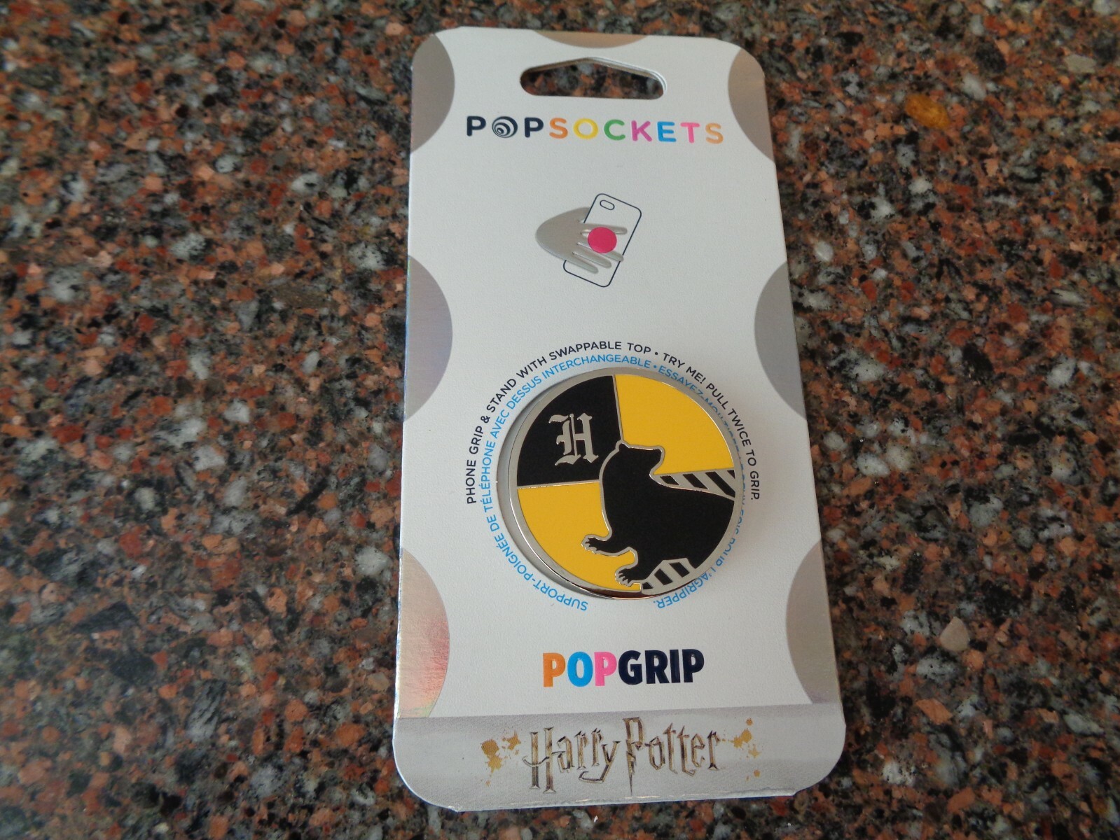 Harry Potter Hufflepuff Crest Popsocket PopGrip Phone Stand Grip Holder Hogwarts-image