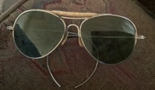 Vintage Dark Aviator Glasses Unbranded Used