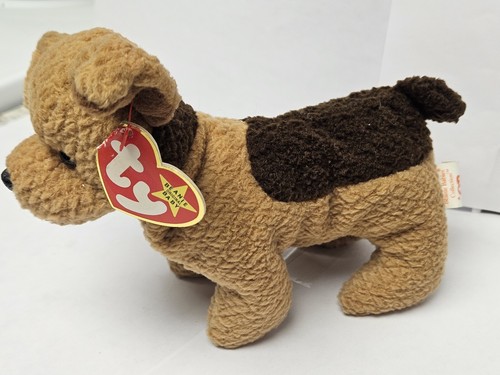 Ty Beanie Babies “Tuffy” the Brown Terrier Puppy Dog Plush 1996 Stuffed Animal - Picture 4 of 11