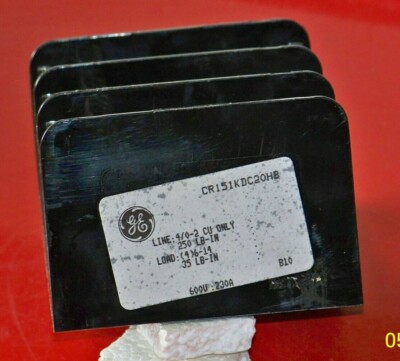 CR151KDC20HB GE distribution block line 1=4/0-2 load 4=6-14 cu only