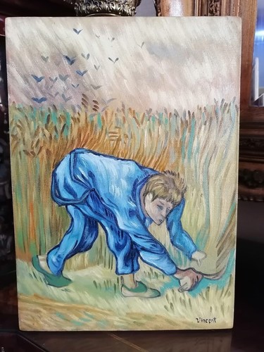 Vincent Van Gogh - Amazing Oil Canvas - Signed - Stamped