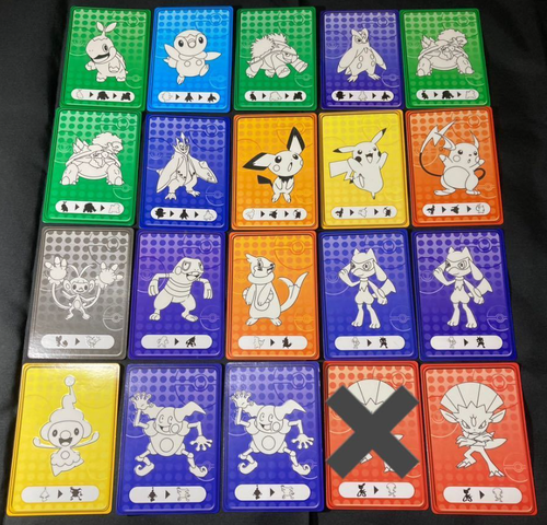 Set 57 Pokemon Luminous Card Bromide Fluorescent Carddass Rare F/S JP from Japan - Picture 9 of 10