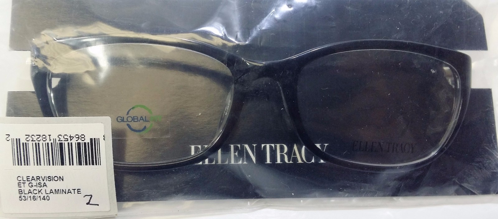 ELLEN TRACY ET G-ISA BLACK LAMINATE Women's Prescirption Eye Glasses frames
