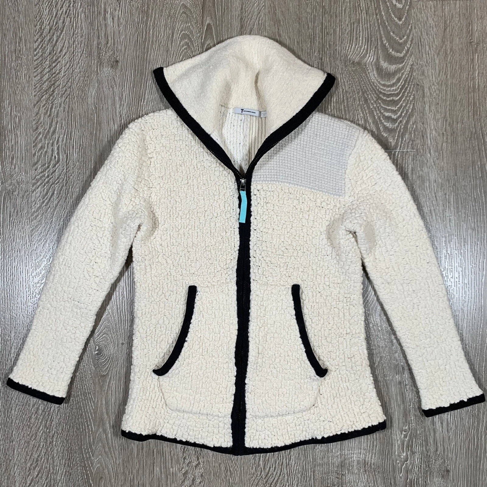 Giacca Sherpa T by Alexander Wang Zip Intera Zip CREMA XS