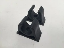 Marine Boat Canoe Kayak Pair of Black PP+TPR Molded Paddle Clip 3/4" Diameter