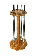 Freestanding Billiard Cue Rack, Pool Table Accessories Hold 8 Cues, Pool Cue ...