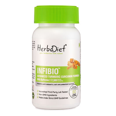 Turmeric Curcumin & Black Pepper Bioperine Capsules 95% Antioxidant High Potency