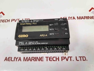 Gemo ar2-a smart relay/plc ar2-a-24vdc-14d-rtc