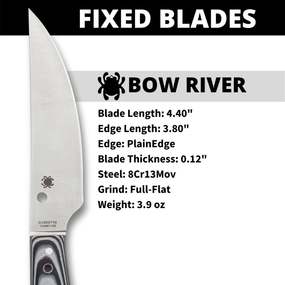 Черный нож FB46GP 4,36 дюйма с плоским заземляющим лезвием и кожаными ножнами - Изображение 4 из 4