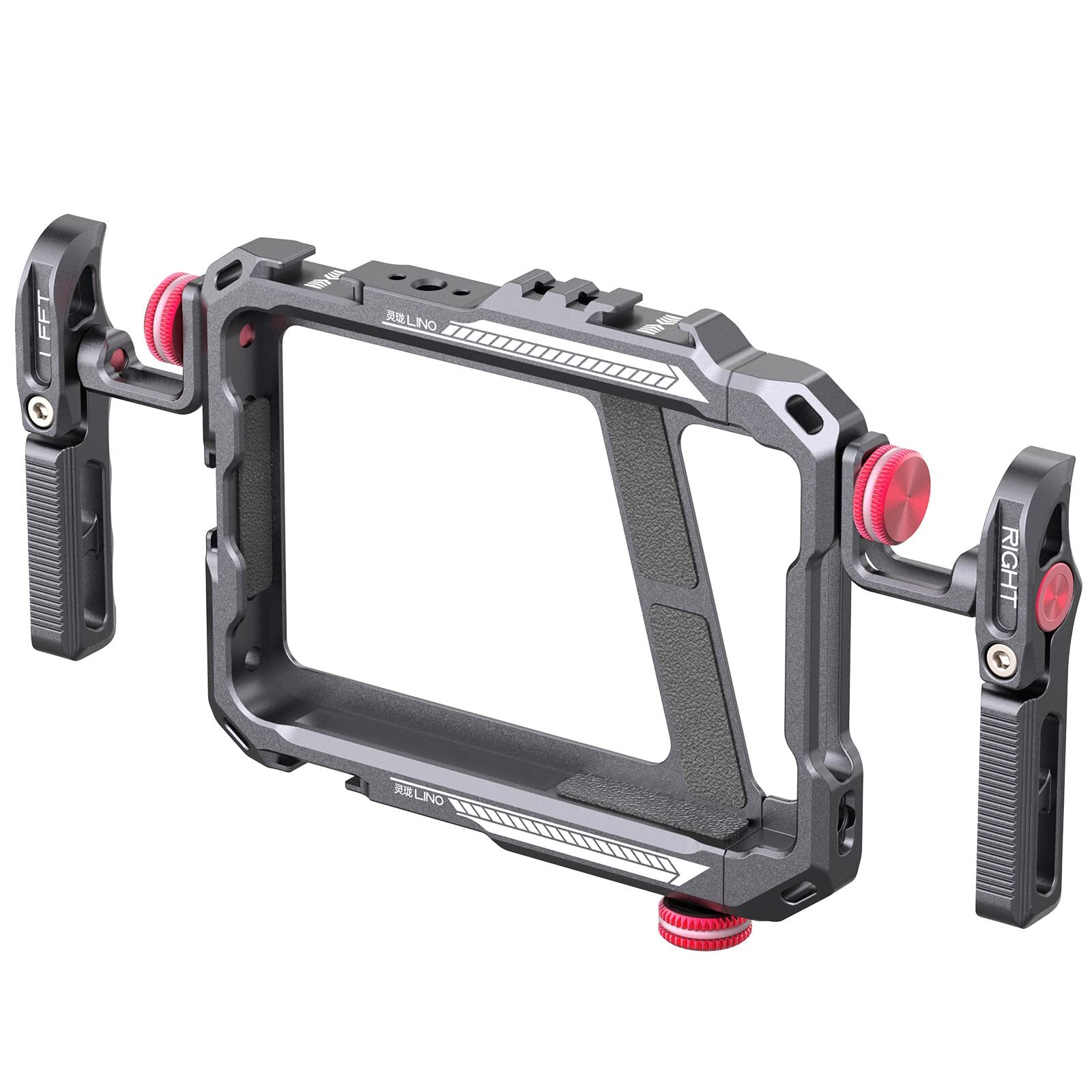 Smartphone Video Rig with Handle, LINO Filmmaking Case Aluminum Alloy Phone V...-image