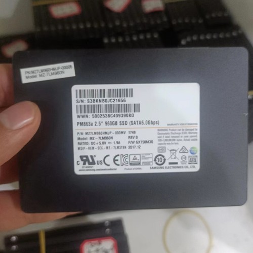 Samsung 960GB PM863a SSD SATA III TLC 2.5" MZ7LM960HMLJP-000MV MZ7LM-960N 330M/S
