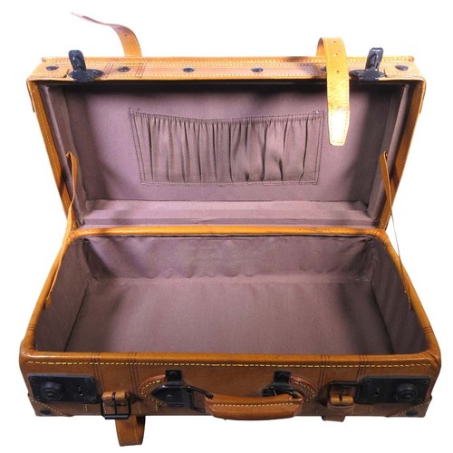 Vintage Giovanni Medium Lederkoffer Reisekoffer Vitrinenstück 19x11x7 Zoll - Bild 9 von 12