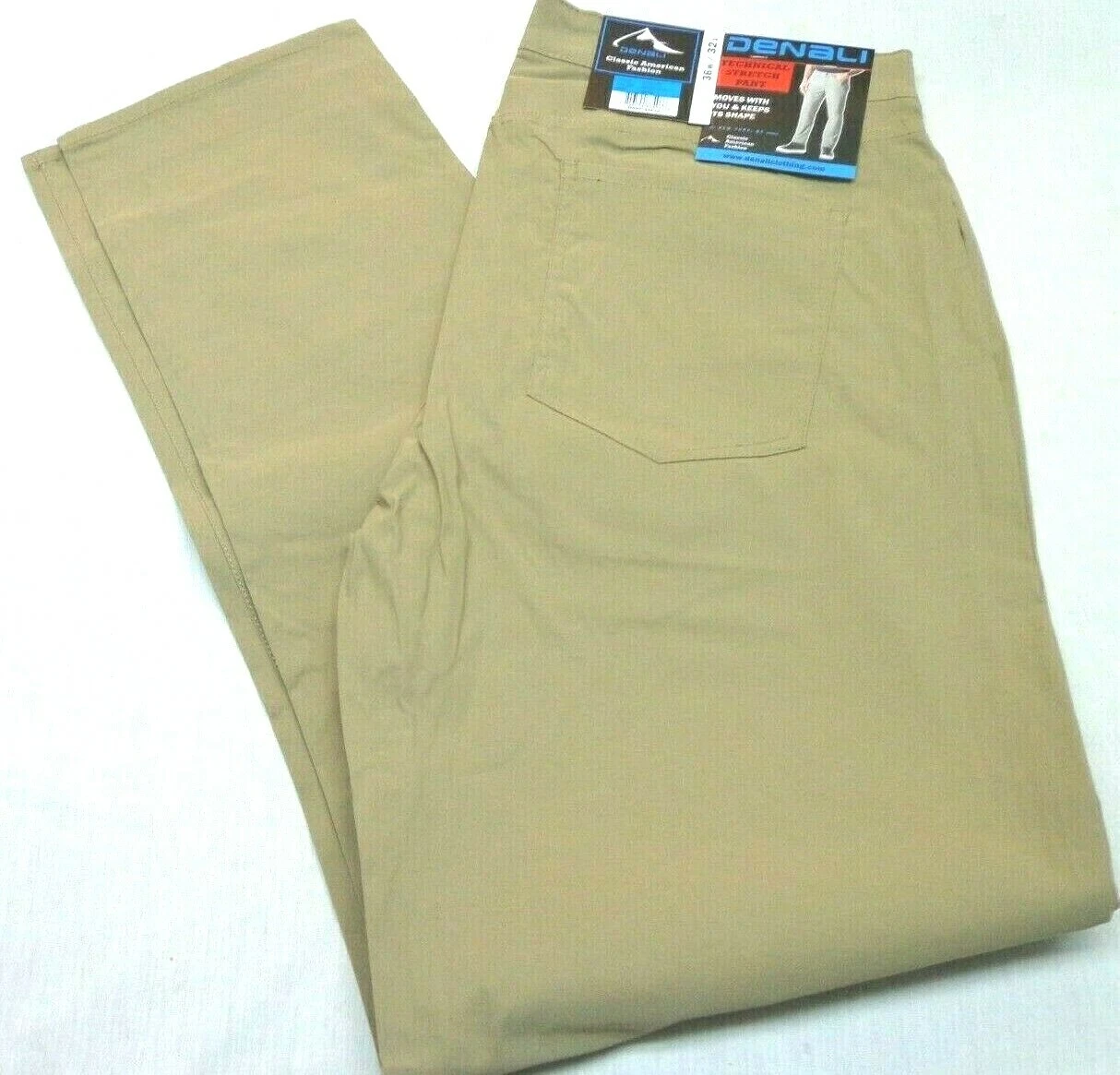 DENALI Delta Khaki Technical Stretch Pants NWT 36/32 MSRP $54
Opens in a new window or tab
