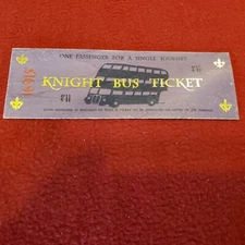 The Wizarding Trunk Exclusive Harry Potter Wood Knight Bus Ticket 16915