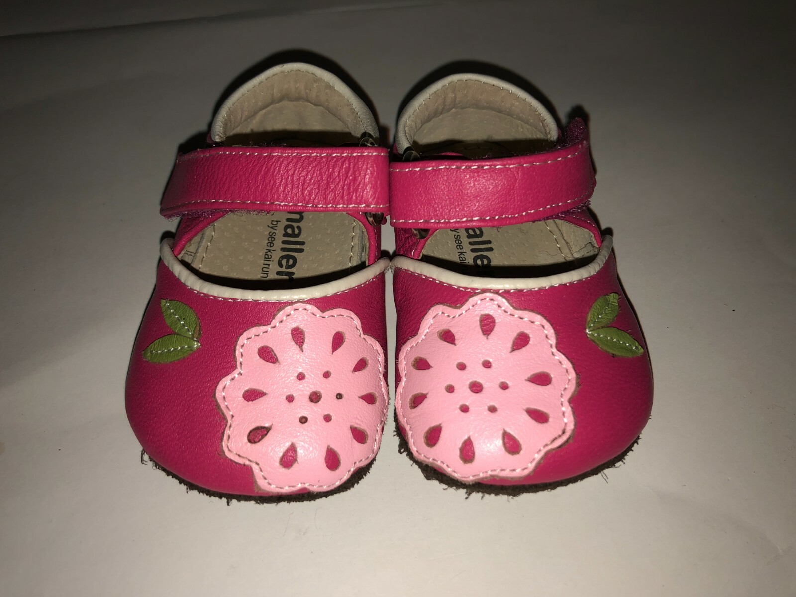 lot 2 pairs 0-6 mo shoes  * SEE KAI RUN + gold mocs * beautiful & clean