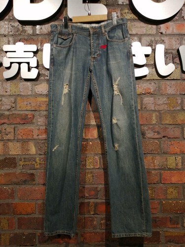 DOLCE\u0026GABBANA Mens Ripped Jeans Denim 