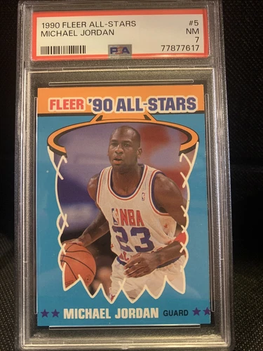1990 Fleer All Stars Michael Jordan #5 PSA 7