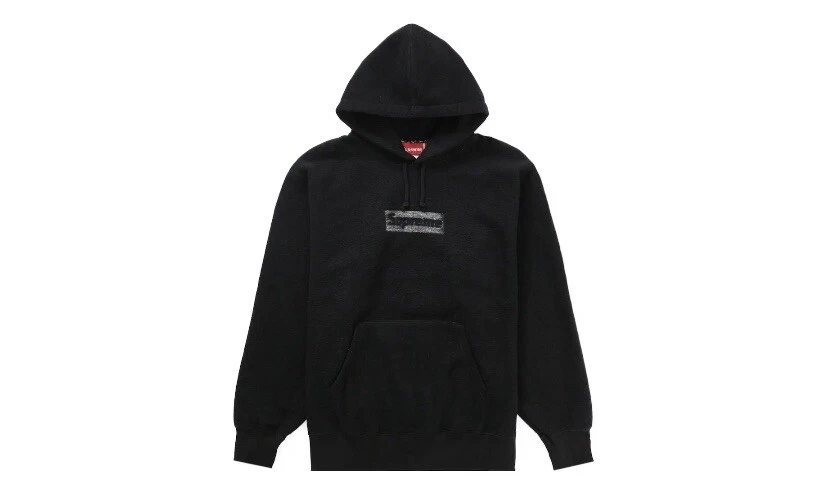 Sweat shirt à capuche logo Supreme Inside Out Box noir moyen
