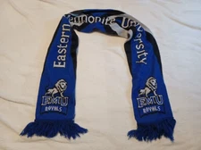Eastern Mennonite University Royals Spirit Scarf Blue/Black/Gray Double Sided