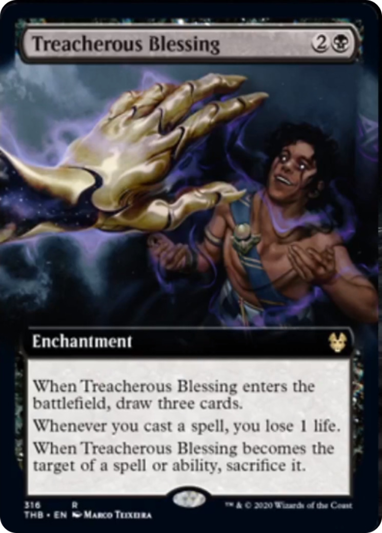 Treacherous Blessing (Extended Art) Theros Beyond Death PLD Rare CARD ABUGames