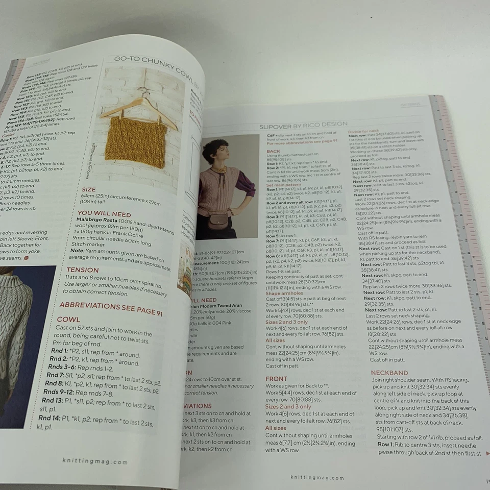 KNITTING UK  MAGAZINE 27 Vintage BRITISH KNITS Open Bag Stormy Howell Smith UK - Image 3 of 4