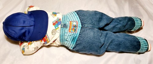29" Realistic Time Out Kid Corner Doll Boy Hat Trains Oshkosh B'Gosh Bonjour Vtg - Picture 15 of 18