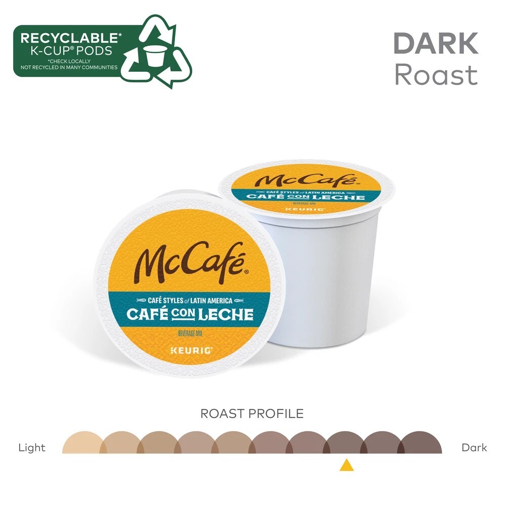 McCaf&eacute; Caf&eacute; con Leche, K-Cups, 60 Count - Bulk Stock