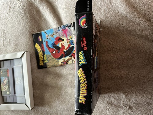 Spider-Man X-Men Arcade's Revenge (Super Nintendo, 1992) SNES Authentic CIB - Picture 5 of 12