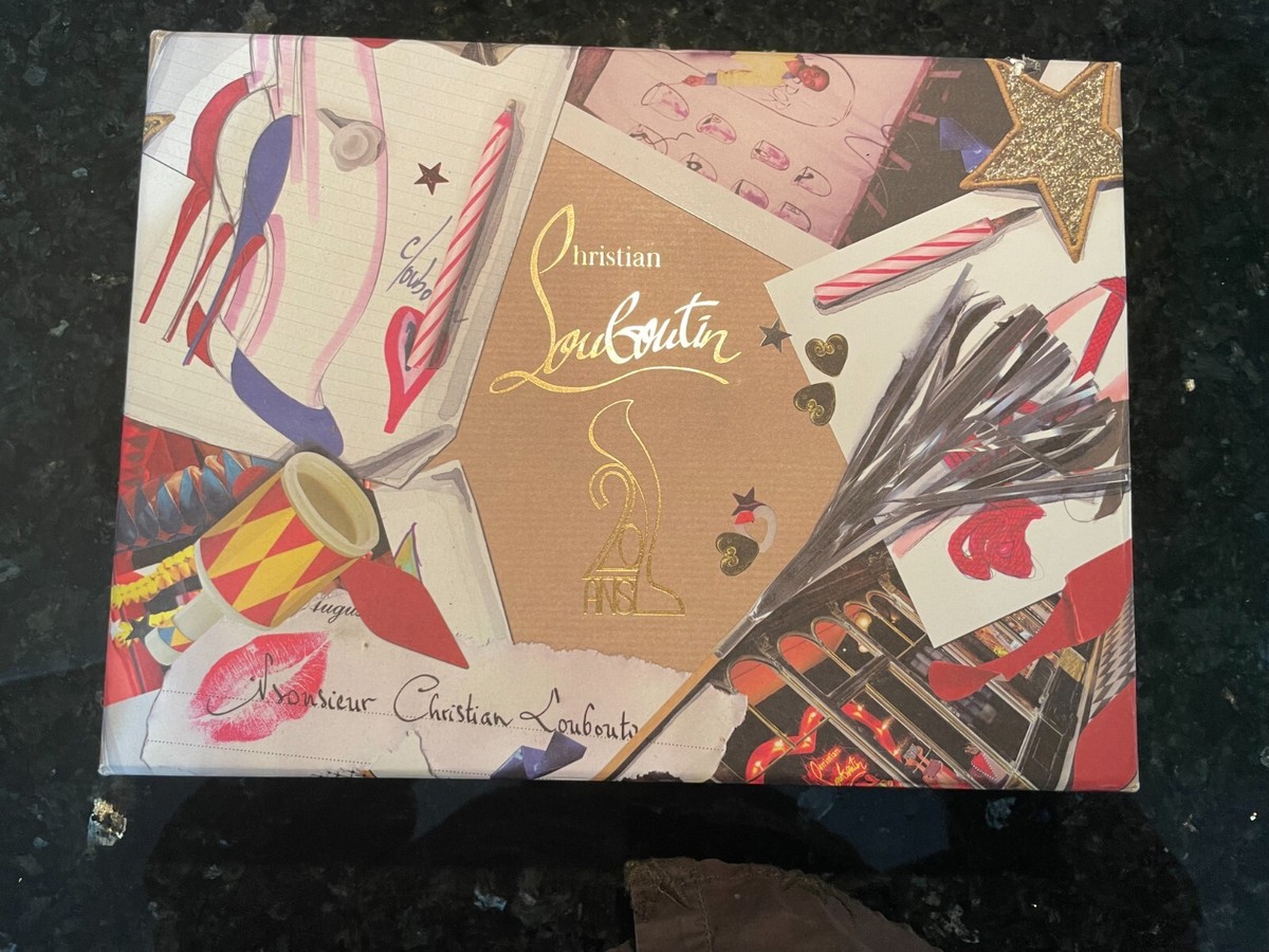 Christian Louboutin 20th Anniversary Pensee 100 Black Patent Pumps