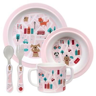 Sigikid Kindergeschirr Melamin Set pink 25245 Neu