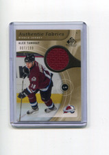 2005-06 SP Game Used Authentic Fabrics Gold Alex Tanguay Jersey 7/100