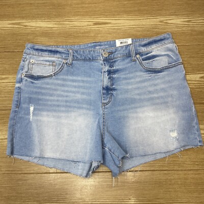 Pantalon Corto Para Mujer INC Bermuda De Jean Mezclilla Talle Alto Talla 16/33